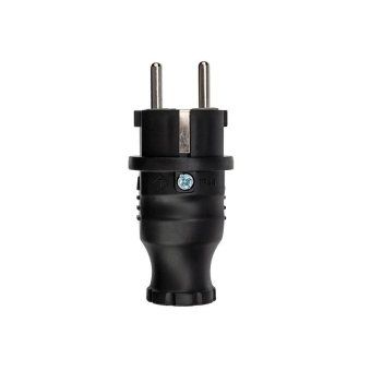 вилка прямая влагозащ. с/з 16а ip44 каучук rexant 111-001 от магазина Штепсель и батарейка. - фото_4