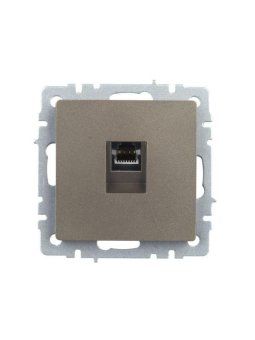 розетка компьютерная сп rj45 кат.5e brite рк10-брш механизм шампань iek br-k10-1-k37 от магазина Штепсель и батарейка. - фото_2