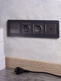 розетка brite рюш10-1-брс 16а с usb a+a 2.1а с заземл. защ. шторки механизм сталь iek br-r14-16-u21-d21-k46 от магазина Штепсель и батарейка. - фото_5