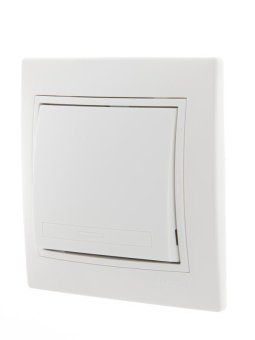 выключатель 1-кл. сп mira 10а ip20 с бел.вставкой бел. lezard 701-0202-100 от магазина Штепсель и батарейка. - фото_2