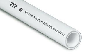 труба ppr 25х3.5 pn20 стекловолокно бел. (дл.2м) rtp 10330 от магазина Штепсель и батарейка.