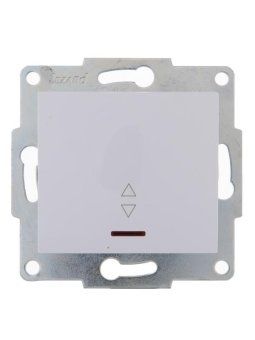 переключатель проходной 1-кл. 1п сп karina 10а ip20 с подсветкой механизм бел. lezard 707-0288-114 от магазина Штепсель и батарейка.