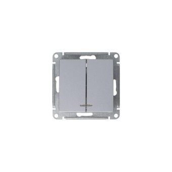 выключатель 2-кл. сп atlasdesign 10а ip20 (сх. 5а) 10ax с подсветкой механизм алюм. se atn000353 от магазина Штепсель и батарейка. - фото_6