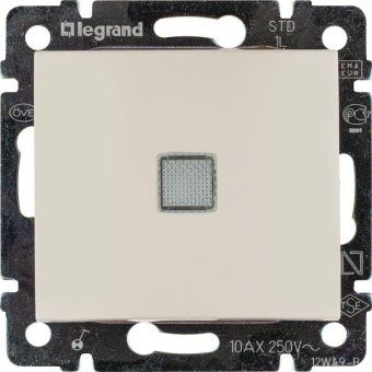выключатель 1-кл. сп valena 10а ip31 250в с зел. индикацией механизм сл. кость leg 774310 от магазина Штепсель и батарейка. - фото_6