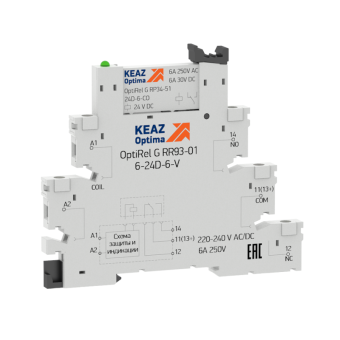 модуль релейный optirel g rm38-51-220-240u-6-v-co кэаз 282945 от магазина Штепсель и батарейка.