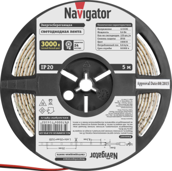 лента светодиодная 71 410 nls-3528ww120-9.6 ip20 12b r5 9.6вт/м (уп.5м) navigator 71410 от магазина Штепсель и батарейка. - фото_3