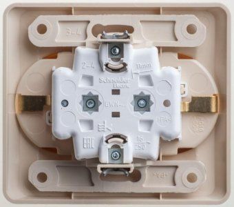 розетка 2-м сп этюд 16а ip20 250в с заземл. без защ. шторок крем. se pc16-007k от магазина Штепсель и батарейка. - фото_3