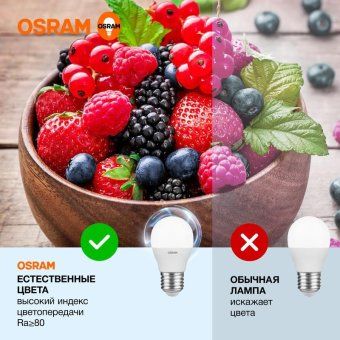 лампа светодиодная led value lvclp75 10sw/865 10вт шар матовая e27 230в 10х1 ru osram 4058075579958 от магазина Штепсель и батарейка. - фото_2