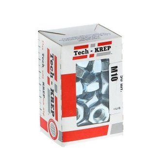гайка din934 шестигранная оцинк. м10 (уп.50шт) tech-krep 105249 от магазина Штепсель и батарейка.