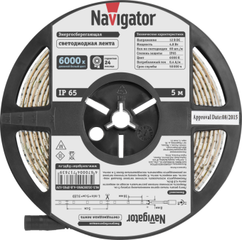 лента светодиодная 71 763 nls-3528cw60-4.8-ip65-12v r5 4.8вт/м (уп.5м) navigator 71763 от магазина Штепсель и батарейка. - фото_3