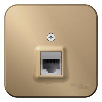 розетка компьютерная 1-м оп blanca rj45 кат.5e с изолир. пластиной титан se blnia045004 от магазина Штепсель и батарейка. - фото_3