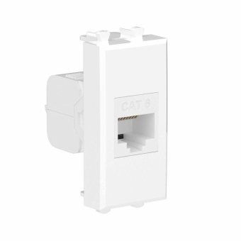 розетка компьютерная 1мод. avanti "белое облако" rj45 кат.6 без шторок модульная механизм dkc 4400691 от магазина Штепсель и батарейка. - фото_2