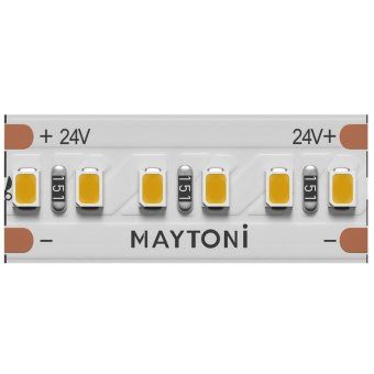 лента светодиодная 24в 2216 8вт/м 3000к ip20 (уп.5м) maytoni 201061 от магазина Штепсель и батарейка.