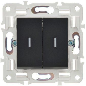 выключатель проходной 2-кл. skandy 10а sk-v10bl с индикацией черн. iek sk-v22-1-10-k02 от магазина Штепсель и батарейка. - фото_4