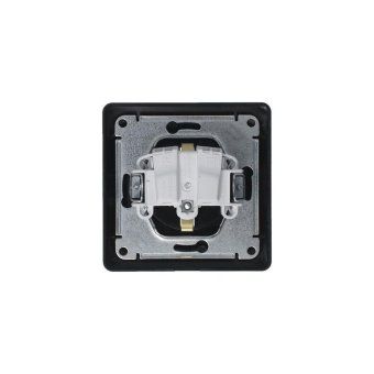 розетка 1-м сп 1мод. glossa 16а ip44 с заземл. защ. шторки с крышкой в сборе антрацит se gsl000748 от магазина Штепсель и батарейка. - фото_4