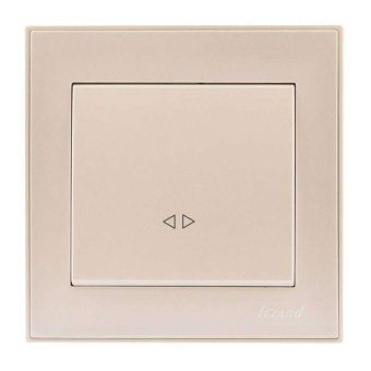 выключатель промежуточный 1-кл. сп rain ip20 крем. lezard 703-0303-107 от магазина Штепсель и батарейка.