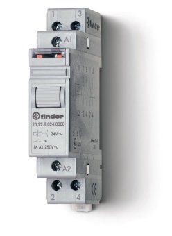 реле модульное электромеханич. шаговое 2no 16а 2 состояния agni 230в ac 17.5мм ip20 finder 202282300000 от магазина Штепсель и батарейка.