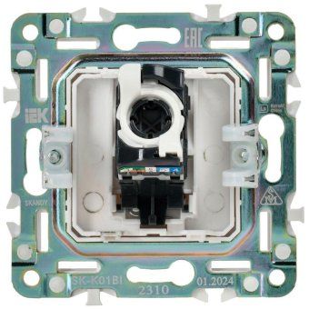 розетка компьютерная rj45 кат.5e skandy sk-k01bl черн. iek sk-k10-1-k02 от магазина Штепсель и батарейка. - фото_6