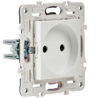 розетка skandy 10а без заземл. без защ. шторок sk-r02w арктич. бел. iek sk-r10-10-k01 от магазина Штепсель и батарейка. - фото_4