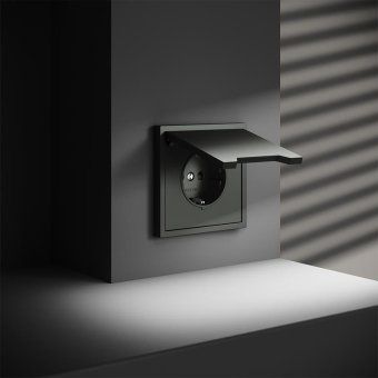 розетка 1-м сп s70 16а с заземл. защ. шторки + крышка механизм титан voltum vls040306 от магазина Штепсель и батарейка. - фото_4