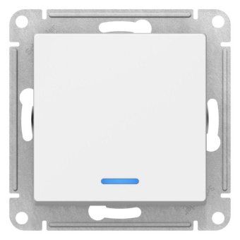 выключатель 1-кл. atlasdesign (сх. 1а) 10ax с подсветкой механизм лотос se atn001313 от магазина Штепсель и батарейка. - фото_3