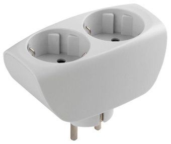 разветвитель 2-м с заземл. 16а ip20 sp-2e-w защ. шторки бел. эра c0045528 от магазина Штепсель и батарейка.