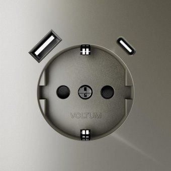розетка 1-м сп s70 16а с usb a+с с заземл. защ. шторки механизм шелк voltum vls040504 от магазина Штепсель и батарейка. - фото_3