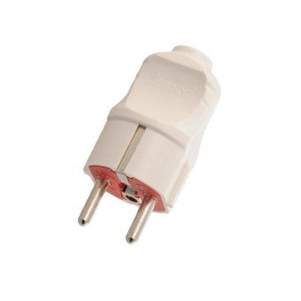 вилка accessories с заземл. ups бел. lezard 715-0501-605 от магазина Штепсель и батарейка.