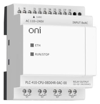 модуль цпу плк 410 8 di 4 ro 220в ac с ethernet портом без экрана oni plc-410-cpu-08d04r-0ac-00 от магазина Штепсель и батарейка. - фото_4