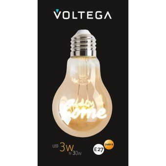 лампа светодиодная филаментная loft 271 a60 3вт 2400к e27 voltega 8581 от магазина Штепсель и батарейка. - фото_6