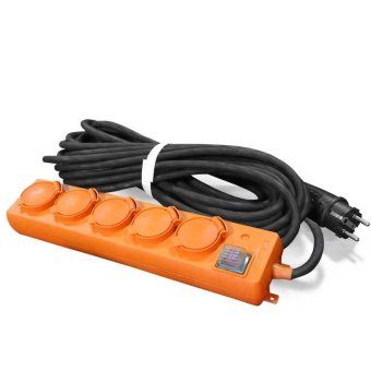 удлинитель-шнур 5х30м с заземл. 16а ip44 у10-026 кг 3х1.5 с выкл. с индикатором сети с защ. крышкой universal 9634140 от магазина Штепсель и батарейка.