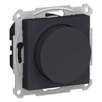 светорегулятор поворотно-нажимной atlasdesign 400вт механизм карбон se atn001023 от магазина Штепсель и батарейка.