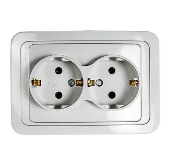 розетка 2-м classico с заземл. 2128 бел. asd / in home 4680005959921 от магазина Штепсель и батарейка.