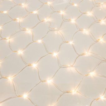 гирлянда светодиодная "сеть" 1.5х1.5м 150led тепл. бел. 12вт ip20 провод пвх прозр. neon-night 215-126 от магазина Штепсель и батарейка. - фото_10