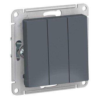 выключатель 3-кл. сп atlasdesign 10а ip20 (сх. 1+1+1) 10ax механизм грифель se atn000731 от магазина Штепсель и батарейка. - фото_4