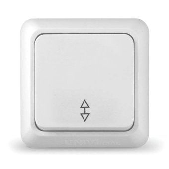 переключатель проходной 1-кл. оп олимп 10а ip20 бел. universal о0025 от магазина Штепсель и батарейка.