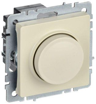 светорегулятор сп brite пов-наж. 600вт сс10-1-0-бркр механизм беж. iek br-d20-0600-k10 от магазина Штепсель и батарейка.
