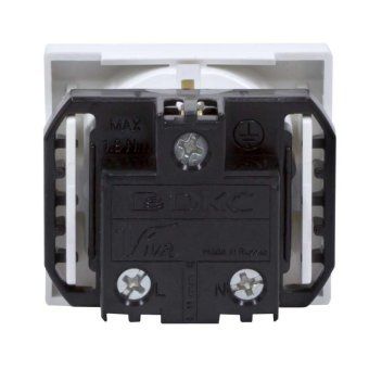 розетка 1-м 2мод. viva 16а ip20 2p+e с заземл. защ. шторки бел. dkc 45005 от магазина Штепсель и батарейка. - фото_3