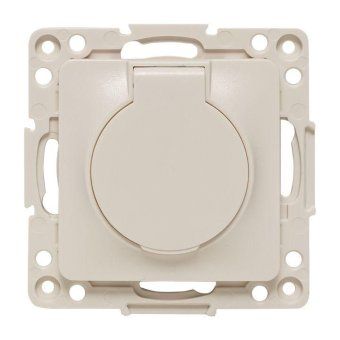 розетка 1-м сп стокгольм 16а ip44 с заземл. защ. шторки с крышкой механизм бел. proxima ekf eyr16-028-10-44 от магазина Штепсель и батарейка.