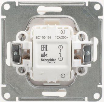 выключатель 1-кл. сп w59 10а ip20 10ax механизм сл. кость se vs110-154-2-86 от магазина Штепсель и батарейка. - фото_2