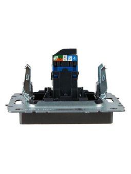розетка компьютерная сп rj45 кат.6 brite рк11-брс механизм сталь iek br-k10-2-k46 от магазина Штепсель и батарейка. - фото_5
