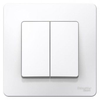 выключатель 2-кл. сп blanca 6а ip20 (сх. 5) 250в бел. se blnvs006501 от магазина Штепсель и батарейка.