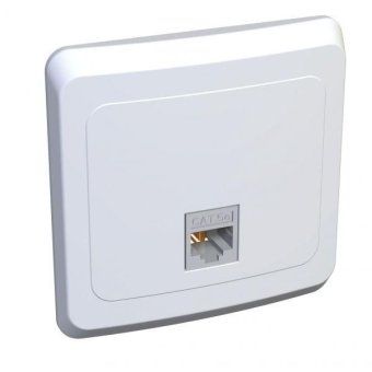 розетка компьютерная 1-м сп этюд rj45 кат.5e бел. se komc-001b от магазина Штепсель и батарейка.