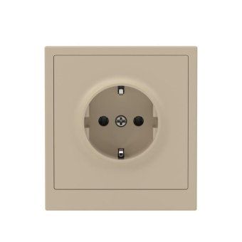 розетка силовая kant 2p+e защ. шторки ванильн. марципан dkc 7015033 от магазина Штепсель и батарейка. - фото_6