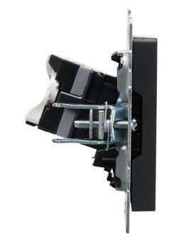 розетка компьютерная сп rj45 кат.5e brite рк10-брг механизм графит iek br-k10-1-k53 от магазина Штепсель и батарейка. - фото_3