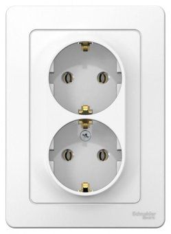 розетка 2-м сп blanca 16а ip20 250в с заземл. без защ. шторок бел. se blnrs001021 от магазина Штепсель и батарейка. - фото_5