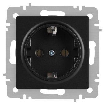 розетка accent 6-202-05 2p+e schuko 16а-250в ip20 су антрацит intro б0063693 от магазина Штепсель и батарейка.