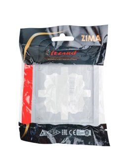 рамка 1-мест. горизонт. zima бел. lezard 704-0200-146 от магазина Штепсель и батарейка. - фото_4