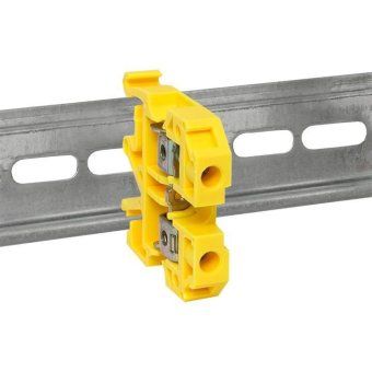 колодка клеммная jxb-2.5/35 (25а) желт. ekf plc-jxb-2.5/35y от магазина Штепсель и батарейка. - фото_5