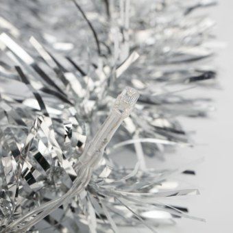 гирлянда светодиодная "мишура серебряная " 1.5м 10led бел. 0.1вт ip20 провод пвх прозр. элементы питания 2хaa (не в компл.) neon-night 304-011 от магазина Штепсель и батарейка. - фото_11